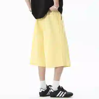 王者荣耀 地狱火款 美式街头复古舒适柔软亲肤宽松基础款系带休闲短裤 男女同款