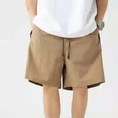 王者荣耀 美式街头复古运动潮流多色侧面撞色基础款宽松柔软亲肤穿搭系带休闲短裤 男女同款