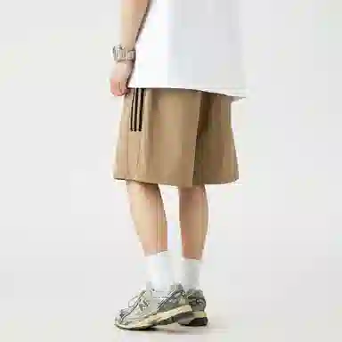 王者荣耀 美式街头复古运动潮流多色侧面撞色基础款宽松柔软亲肤穿搭系带休闲短裤 男女同款