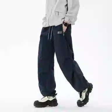 王者荣耀 美式高街反光机能伞兵户外登山通勤防水透气宽松百搭潮流时尚休闲裤 男女同款