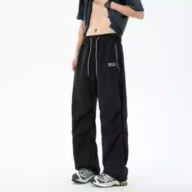 王者荣耀 美式高街反光机能伞兵户外登山通勤防水透气宽松百搭潮流时尚休闲裤 男女同款