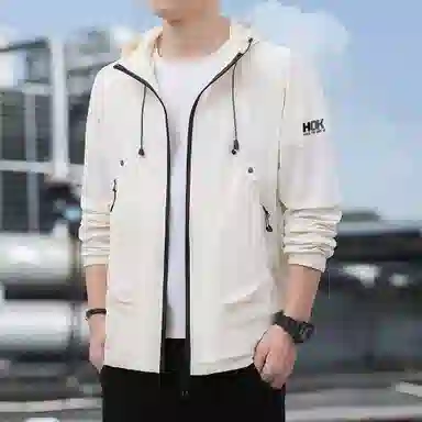 王者荣耀 户外运动露营通勤钓鱼服宽松舒适高街休闲百搭连帽 超轻透气防晒服 男女同款