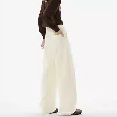 王者荣耀 美式高街提花直筒长裤宽松舒适透气痞帅高颜值百搭时尚垂感休闲裤 标语款 男女同款