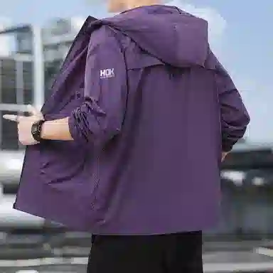 王者荣耀 户外运动露营通勤钓鱼服宽松舒适高街休闲百搭连帽 超轻透气防晒服 男女同款