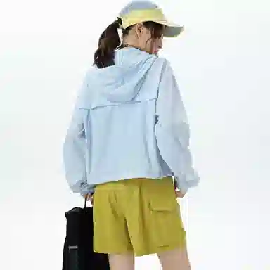 王者荣耀 星空梦想款反光户外通勤爬山徒步宽松休闲百搭时尚简约舒适连帽 超轻透气速干防紫外线防晒服 女款