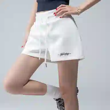 王者荣耀 美式甜辣妹拼接撞色潮流运动透气宽松舒适简约百搭三分休闲短裤 女款