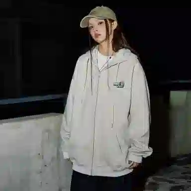 王者荣耀 澜款 连帽开衫潮流百搭背面卡通个性大印花无性别长袖卫衣 男女同款