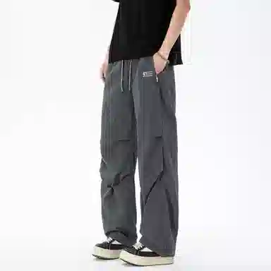 王者荣耀 美式高街反光机能伞兵户外登山通勤防水透气宽松百搭潮流时尚休闲裤 男女同款