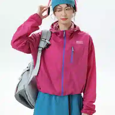 王者荣耀 星空梦想款反光户外通勤爬山徒步宽松休闲百搭时尚简约舒适连帽 超轻透气速干防紫外线防晒服 女款