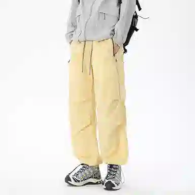 王者荣耀 美式高街反光机能伞兵户外登山通勤防水透气宽松百搭潮流时尚休闲裤 男女同款