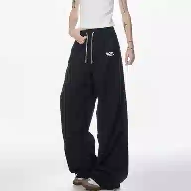 王者荣耀 美式简约纯色休闲长裤宽松舒适透气冰感弹力户外通勤显高显瘦时尚百搭针织运动裤 男女同款