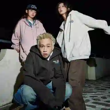 王者荣耀 澜款 连帽开衫潮流百搭背面卡通个性大印花无性别长袖卫衣 男女同款