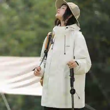 王者荣耀  可拆卸内胆三合一山系户外登山美式简约字母工装休闲宽松保暖连帽  防风透气冲锋衣 男女同款