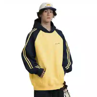 王者荣耀 明世隐款 美式高街撞色多色基础款宽松柔软亲肤连帽长袖 卫衣 男女同款