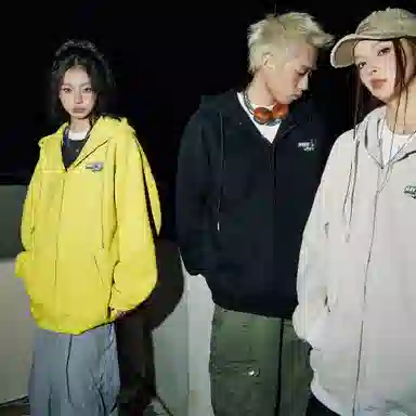 王者荣耀 澜款 连帽开衫潮流百搭背面卡通个性大印花无性别长袖卫衣 男女同款