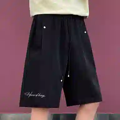 王者荣耀 美式街头复古纯色多色基础款铆钉装饰宽松柔软舒适休闲短裤 男女同款