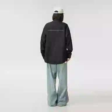 王者荣耀 鲁班七号星空梦想款 美式复古字母宽松落肩休闲纯色基础百搭小衫外套痞帅舒适透气高级感简约休闲翻领长袖衬衫 男女同款