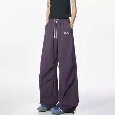 王者荣耀 美式简约纯色休闲长裤宽松舒适透气冰感弹力户外通勤显高显瘦时尚百搭针织运动裤 男女同款