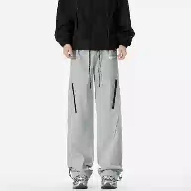 王者荣耀 美式高街反光多口袋工装裤宽松舒适户外徒步爬山运动时尚百搭休闲裤 鲁班七号款 男女同款