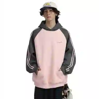 王者荣耀 明世隐款 美式高街撞色多色基础款宽松柔软亲肤连帽长袖 卫衣 男女同款