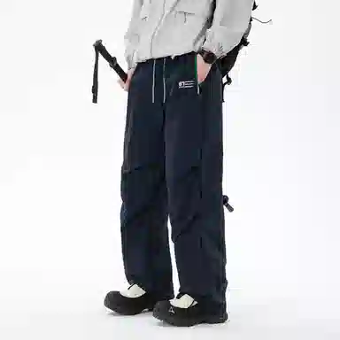 王者荣耀 美式高街反光机能伞兵户外登山通勤防水透气宽松百搭潮流时尚休闲裤 男女同款