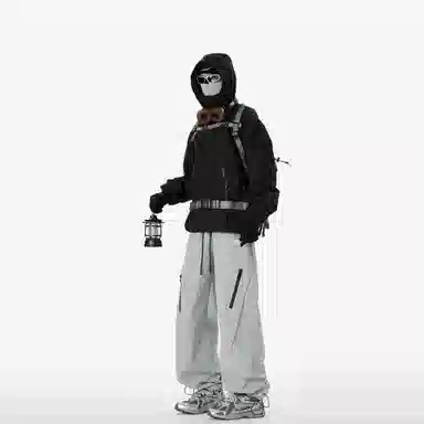 王者荣耀 美式高街反光多口袋工装裤宽松舒适户外徒步爬山运动时尚百搭休闲裤 鲁班七号款 男女同款