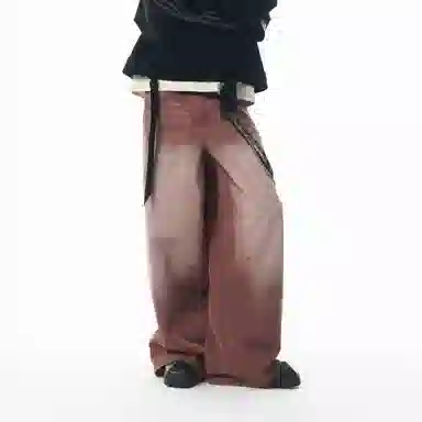 JHYQ Bordeaux Red Jeans