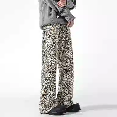 Geoffrey B. Small Leopard Print Jeans