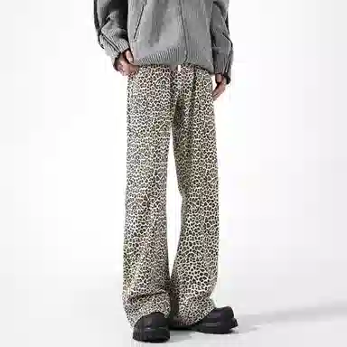 Geoffrey B. Small Leopard Print Jeans