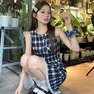 兰缪 舒适时尚简约无袖连衣裙 女款