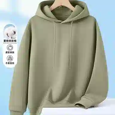 兰缪 嘻哈街头中性风美式复古潮流男友风柔软舒适时尚休闲高品质重磅连帽卫衣 男女同款