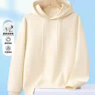 兰缪 中性风美式复古街头潮流男友风柔软舒适时尚休闲高品质重磅连帽卫衣 男女同款