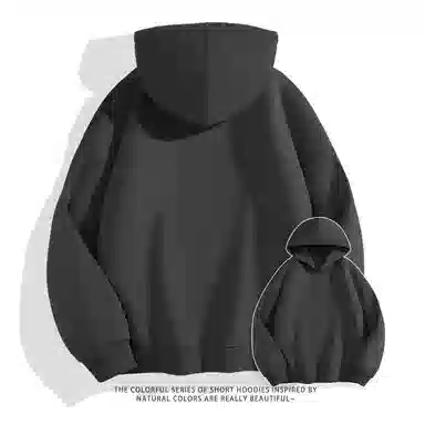 兰缪 日常通勤款款嘻哈街头中性风美式复古潮流男友风柔软舒适时尚休闲高品质重磅连帽卫衣 男女同款