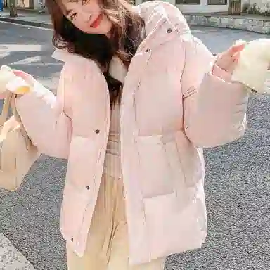 兰缪 白鸭绒蓬松保暖短款冬季时尚高级感简约日常通勤潮流百搭设计感宽松闺蜜装厚外套羽绒服 女款