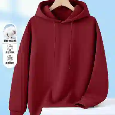 兰缪 日常通勤款款嘻哈街头中性风美式复古潮流男友风柔软舒适时尚休闲高品质重磅连帽卫衣 男女同款