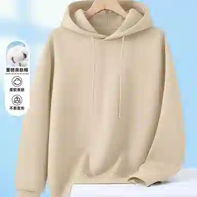 兰缪 中性风美式复古街头潮流男友风柔软舒适时尚休闲高品质重磅连帽卫衣 男女同款