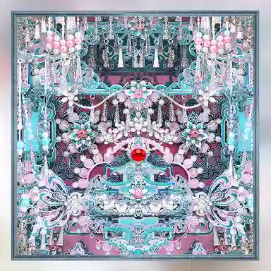 拼酷 粉黛·万工轿 拼装模型