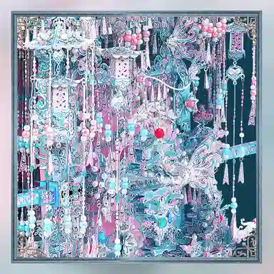 拼酷 粉黛·万工轿 拼装模型