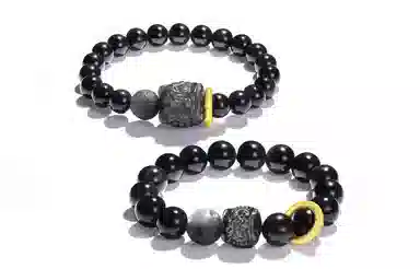 骊碧 新中式醒狮 国潮风小众 黑曜石 手串 男女同款情侣款