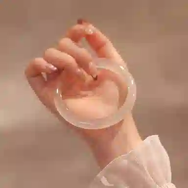 骊碧 【首个玉镯子·白月光与朱砂痣的浪漫】生日正品实用高档浪漫有意义仪式感天然 玉髓 手镯 女款