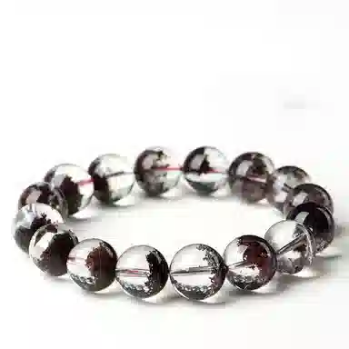 骊碧 轻奢天然红绿幽灵圆珠高档浪漫有意义 水晶 手串 女款