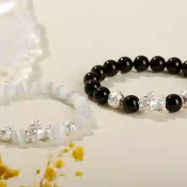 骊碧 新中式招财貔貅吞金兽 复古国潮风精致轻奢小众高级感设计转运珠 玛瑙 手串 男女同款情侣款