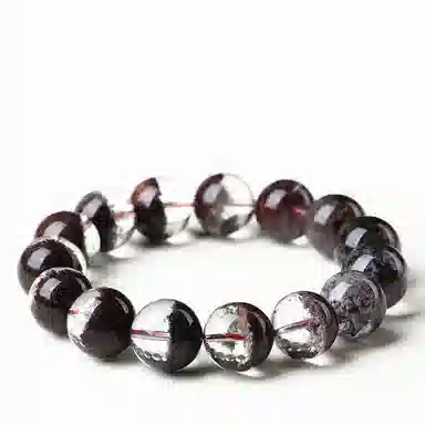 骊碧 轻奢天然红绿幽灵圆珠高档浪漫有意义 水晶 手串 女款