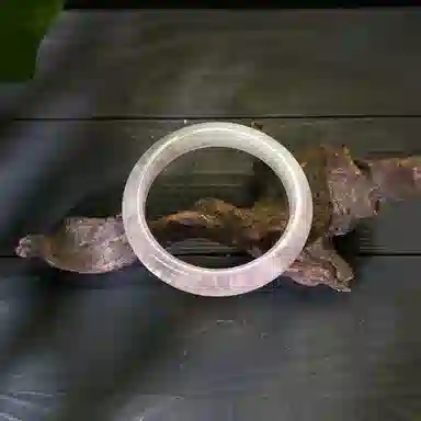 骊碧 国风设计渐变粉 温柔圆条西柚色马粉镯子精美粉少女心 水晶 手镯 女