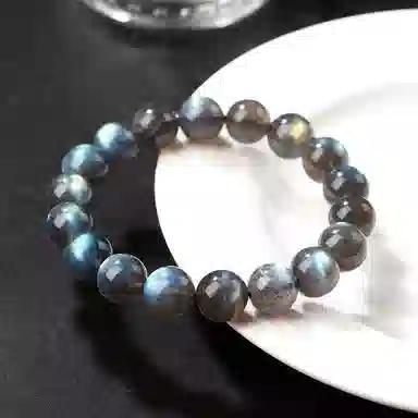 骊碧 轻奢黑体彩色圆珠高档浪漫有意义 仪式感 仿水晶 手串 男女同款情侣款