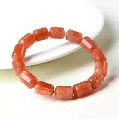 骊碧 香港轻奢 金色老型桶珠高档浪漫有意义 表白仪式感 仿水晶 手串 女款