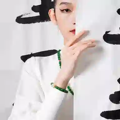 骊碧 【寻找内心的宁静·守护】古风色猫咪新中式国风实用高档浪漫有意义仪式感 琉璃 手串 女款