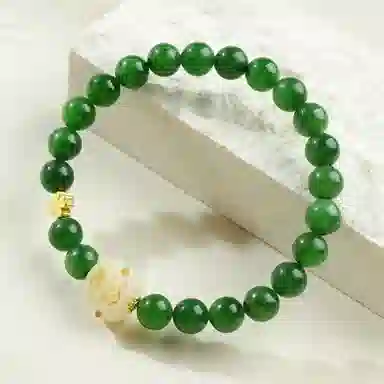 骊碧 【寻找内心的宁静·守护】古风色猫咪新中式国风实用高档浪漫有意义仪式感 琉璃 手串 女款