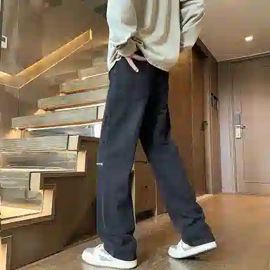 GWAF Distressed High Waist Loose Fit Jeans