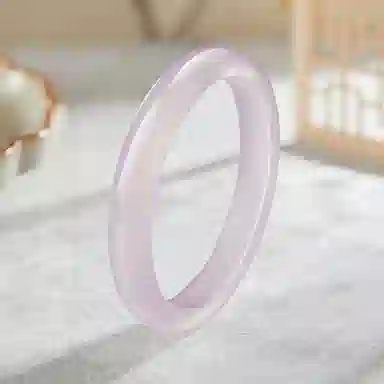 北京黄金 渐变粉 新中式国风设计 清冷高级氛围感穿搭 简约日常百搭通勤 玉髓 手镯 女款